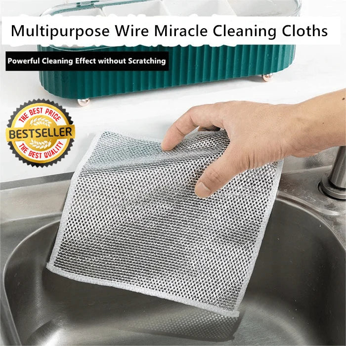 Multipurpose Miracle Non-Scratch Mesh Cleaning Cloths (Buy 1 Get 2 Free)