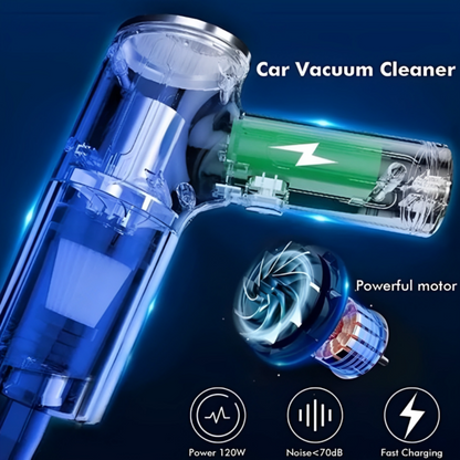 2 in 1 Vacuum Cleaner | Portable Wireless Car Vacuum Cleaner 120W